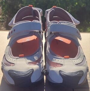 Ecco Women's Mary Janes Size 11 Receptor Technology Taupe/Orange Hiking Shoes